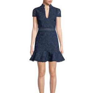 Alice and Olivia Diona Lace Mini Dress